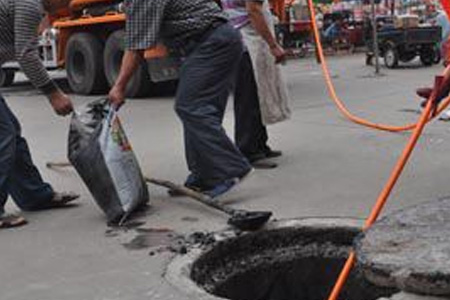 黄岛琅琊市政管道清理淤泥|水管清洗哪里有,非开挖维修管道